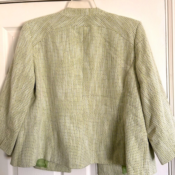 Kasper womens blazer Green Tweed Look Sz 18W - Picture 2 of 9